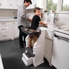 Buy now Step2 Mobile Helper, Toddler Step Stool & Tower Stand, Adjustable Height & Built-in Storage, Non-Slip Feet, Includes Safety Bar, Easy Wipe Down, for Kids 1.5+ Years Old at indiglob india