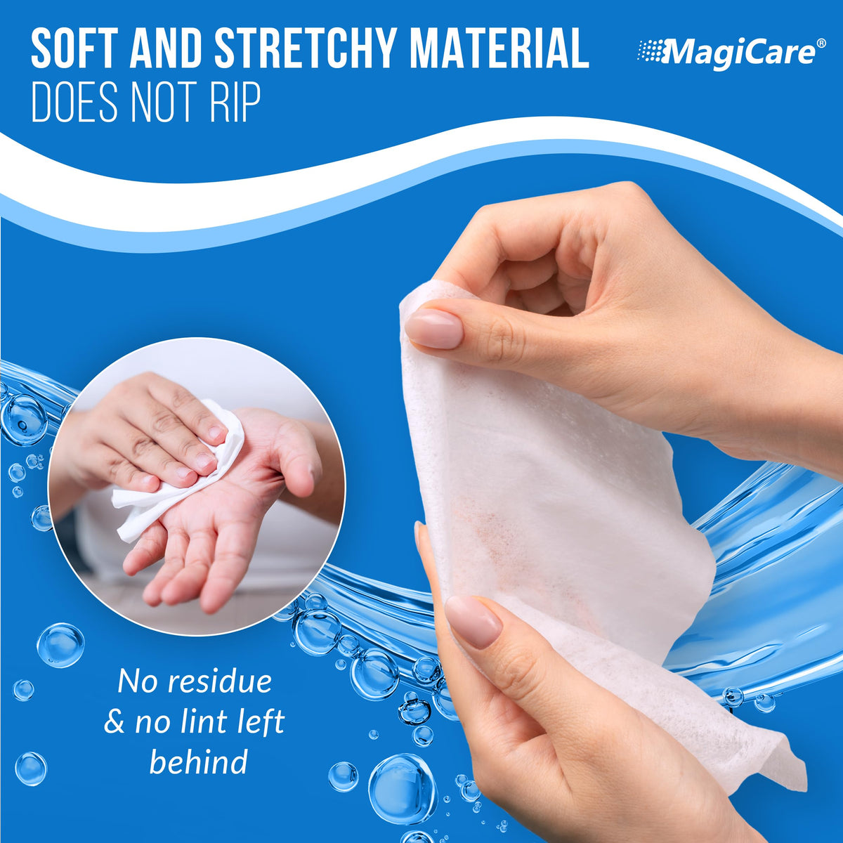 MagiCare Hand Sanitizer Wipes Travel Size, 75% Alcohol Wipes, Sanitizing