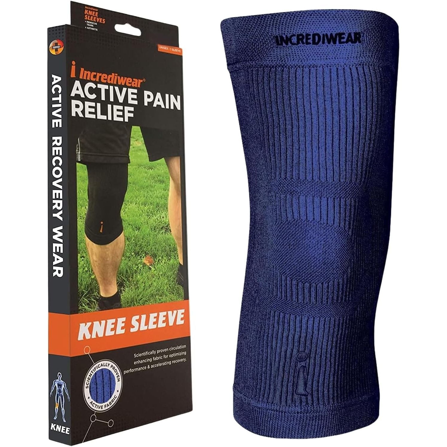 Buy now Incrediwear Knee Sleeve â€“ Knee Braces for Knee Pain, Joint Pain Relief, Swelling, Inflammation Relief, and Circulation, Knee Support for Women and Men XXX-Large Navy at indiglob india