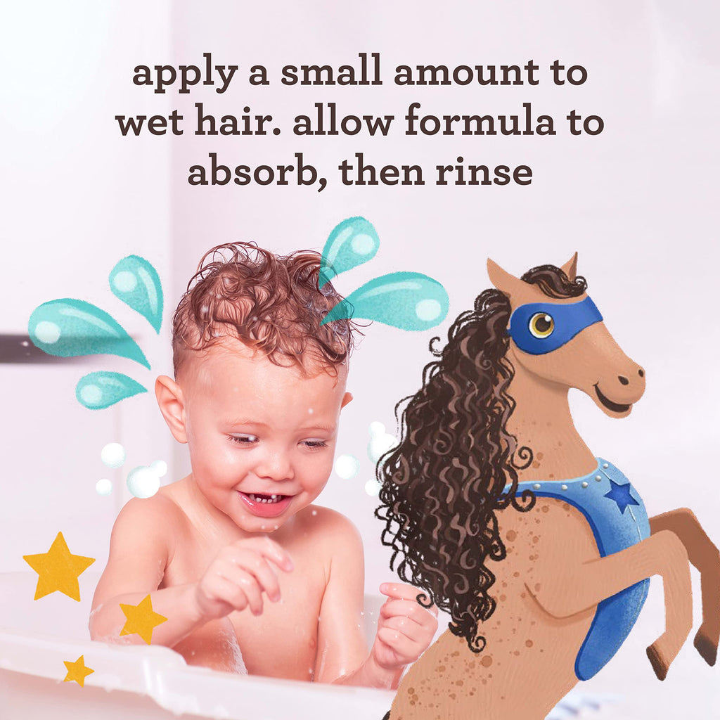 Aveeno Kids Curly Hair Conditioner, 12 fl. oz | Hydrating Conditioner, Oat Extract & Shea Butter, Gentle Scent, Detangles & Moisturizes Curls