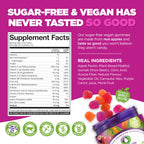 NUTRAMIN Daily Vegan Keto Multivitamin Gummies, Sugar-Free, 90 Count | Non-GMO Natural Vitamin C, D, Zinc for Immunity, Plant-Based, Nut-Free, Gluten-Free, Biotin, Vitamin A, B, B6, B12, 45-Day