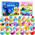 30 Pack Bath Bombs for Kids with Toys Inside, Kids Bath Bombs Gift Set with 30 Sea & Land & Sky Animal Surprise Toy, Child-Safe Natural Bubble Bath Toys, Birthday Gifts for Kids Boys Girls
