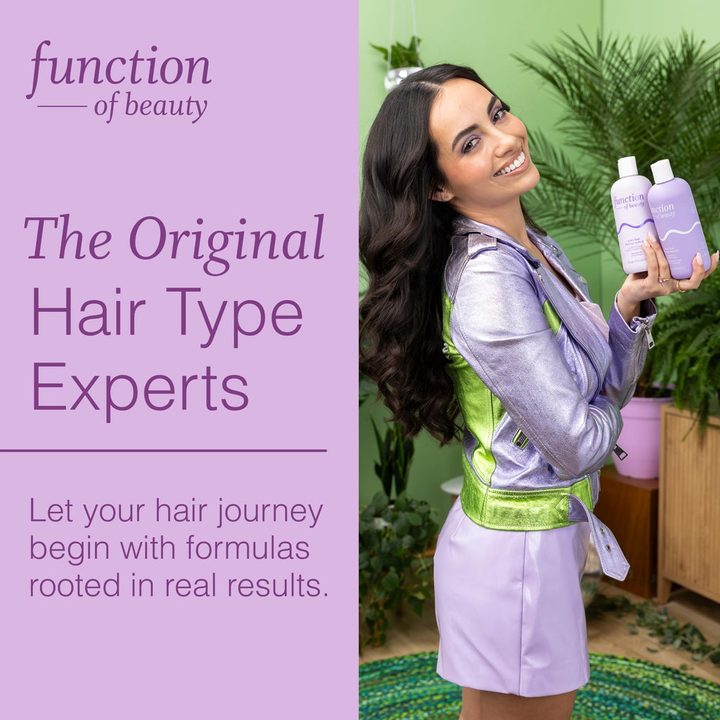 Function of Beauty Wavy Hair Mousse for Styling - Anti-Frizz Hair Styler | Adds Volume & Defines Natural Waves - Volumizing & Texturizing Lightweight Styling Foam - Flexible Hold - Hair Care Products