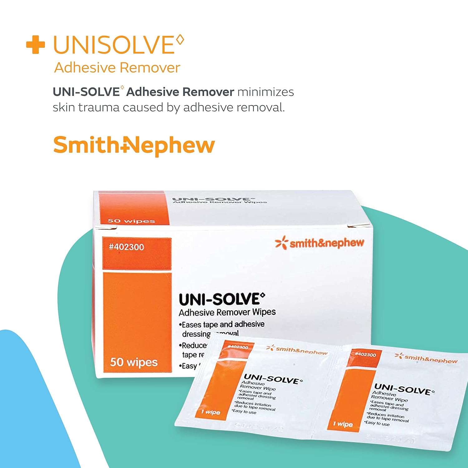 Buy now Uni Solve 402300 Adhesive Remover Wipe, Pack of 50 at indiglob india