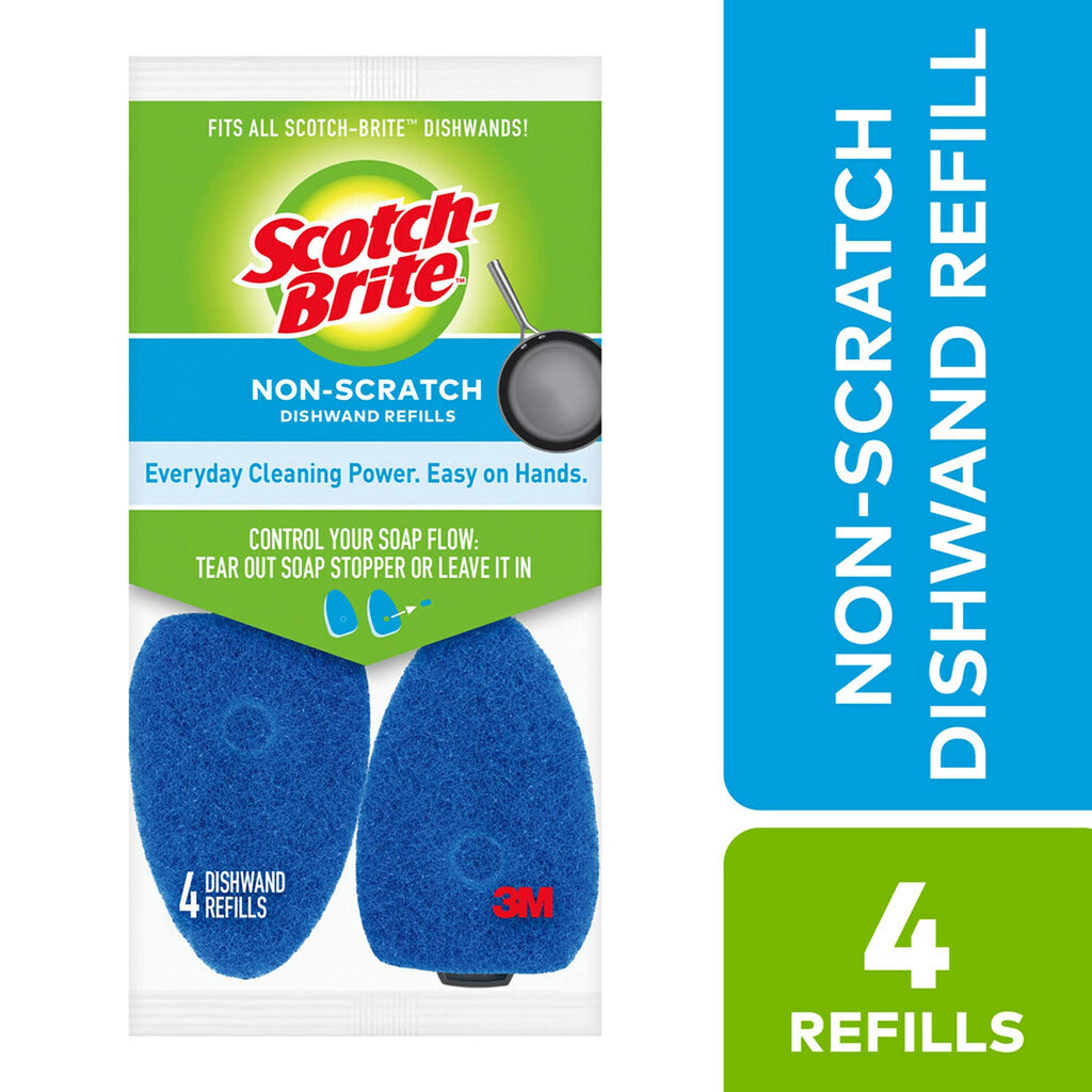 Scotch-Brite Non-Scratch Dishwand Refills, 4 Refills
