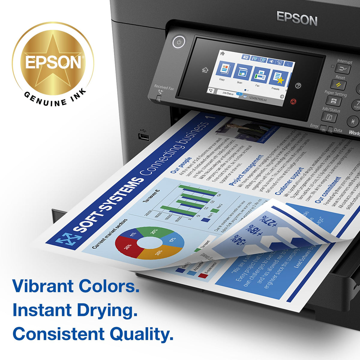 Epson 812 Genuine Ink Cartridge XL Black and Standard Color Combo Pack
