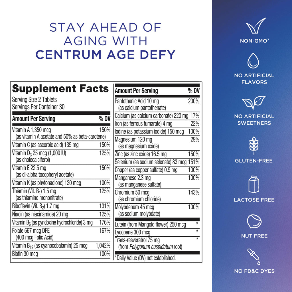 Centrum Age Defy for Men 35 and Over, 60 Tablets