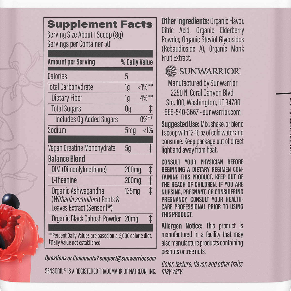 Creatine Supplement for Women Monohydrate Powder Raspberry Lemonade