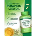 Nature's Truth Pumpkin Seed Oil | 3000mg | 75 Softgels
