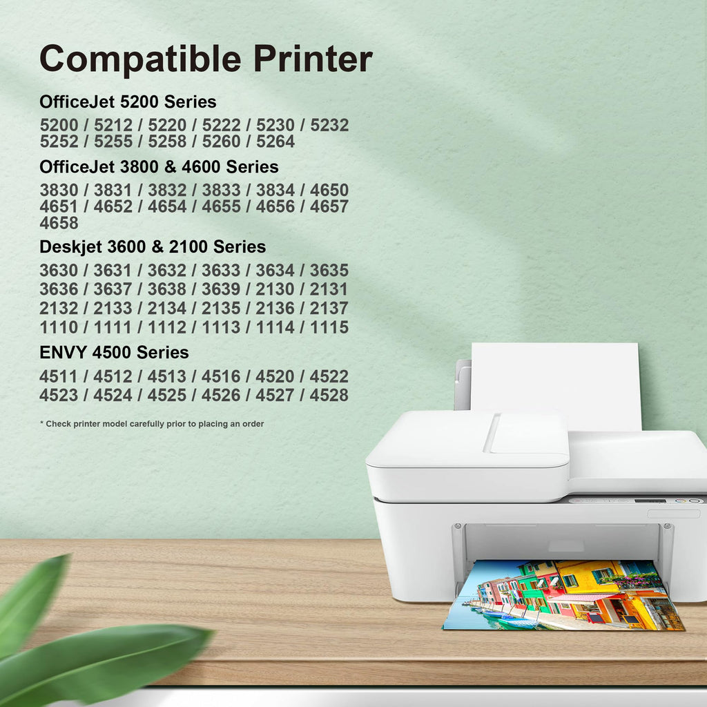 63XL Black Ink Cartridges Replacement for HP Ink 63 Black Ink Cartridges
