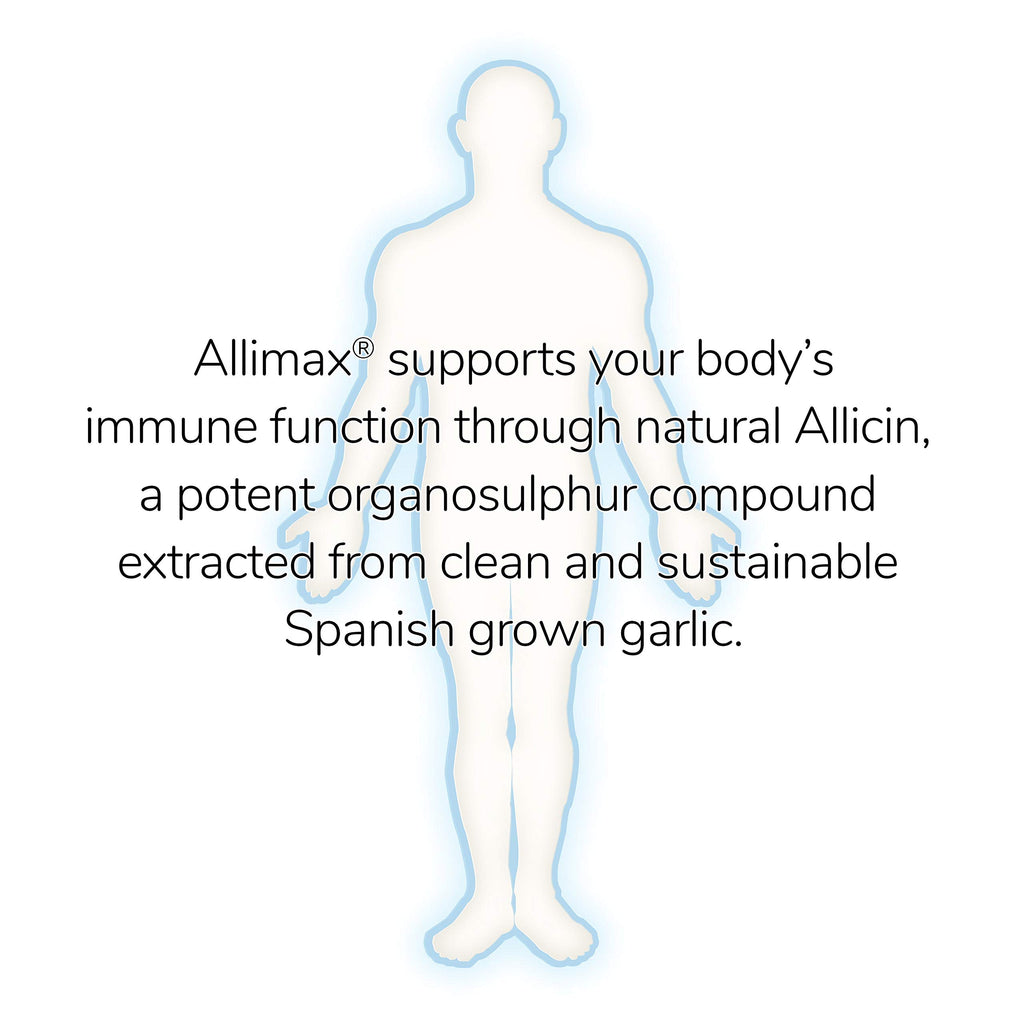 Allimax Pro Practitioner Strength 450 mg Allicin from Garlic, 100 Vegetarian Capsules (Vegicaps), Stabilized AlliSURE® Allicin, Supports Normal Immune Function, Non-GMO