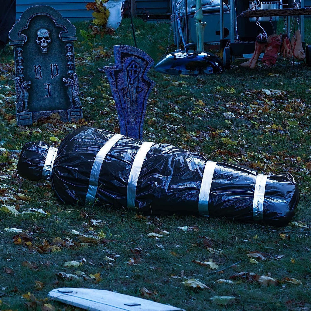 AnanBros 5ft Hanging Corpse Dead Victim Props Halloween Decorations Outdoor