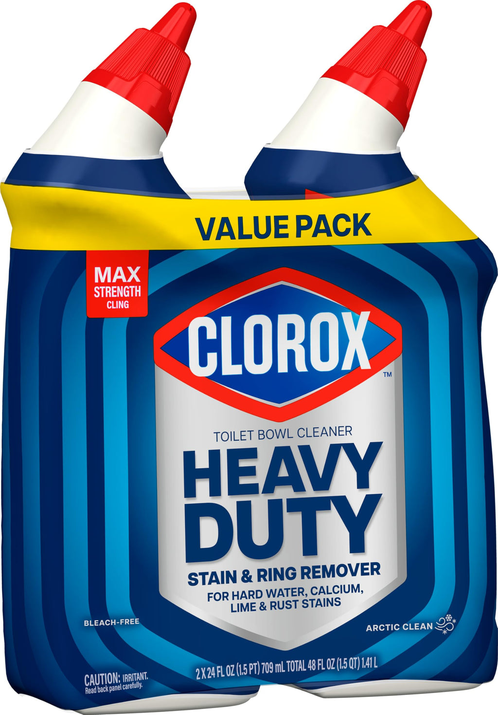 Buy now Clorox Toilet Bowl Cleaner Heavy Duty Stain and Ring Remover, Arctic Clean, 24 Fl Oz., Pack of 2 at indiglob india