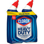 Buy now Clorox Toilet Bowl Cleaner Heavy Duty Stain and Ring Remover, Arctic Clean, 24 Fl Oz., Pack of 2 at indiglob india
