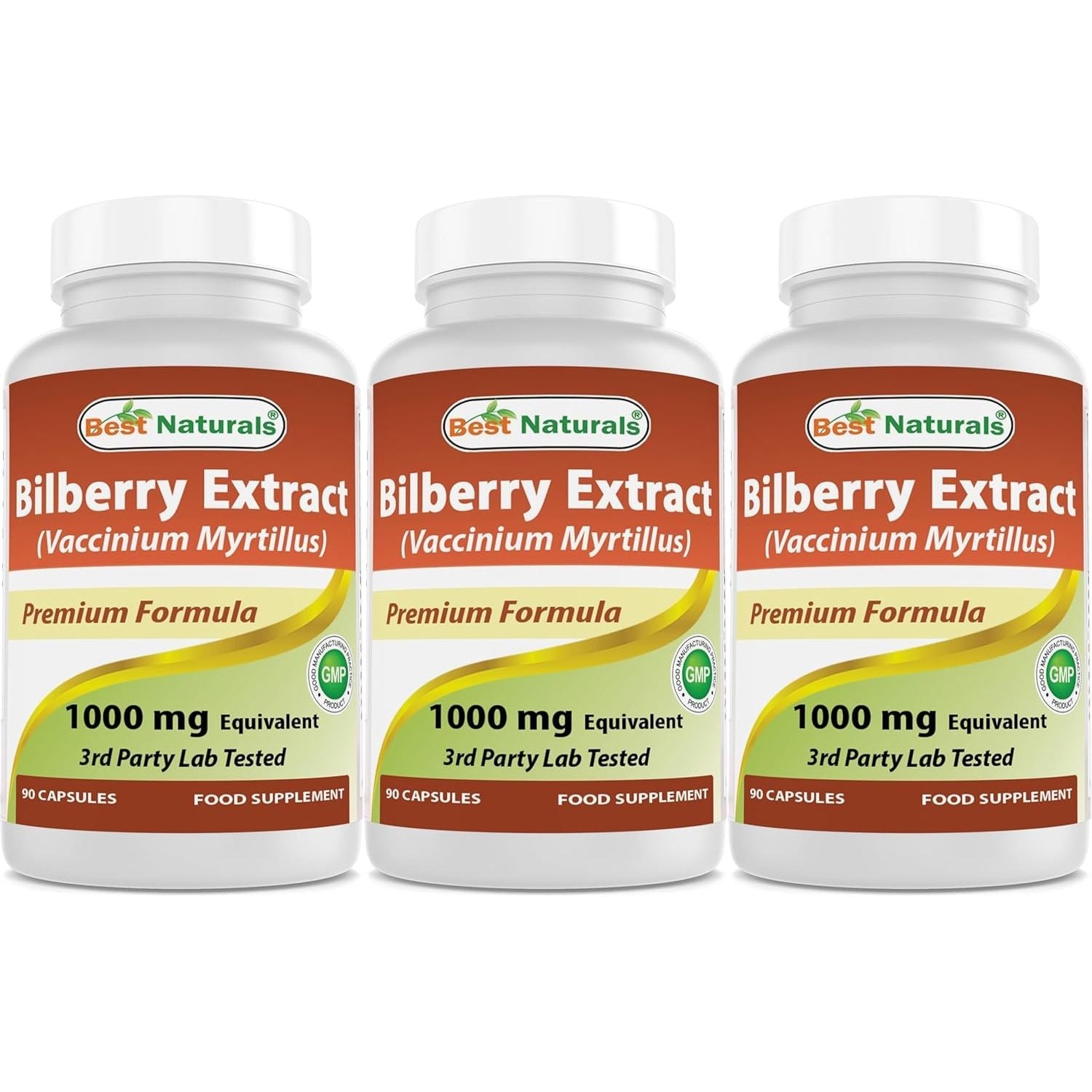 Buy now Best Naturals Bilberry Extract 1000mg Capsule (Non-GMO) Supports Healthy Vision, 90 Count 90 Count (Pack of 3) at indiglob india