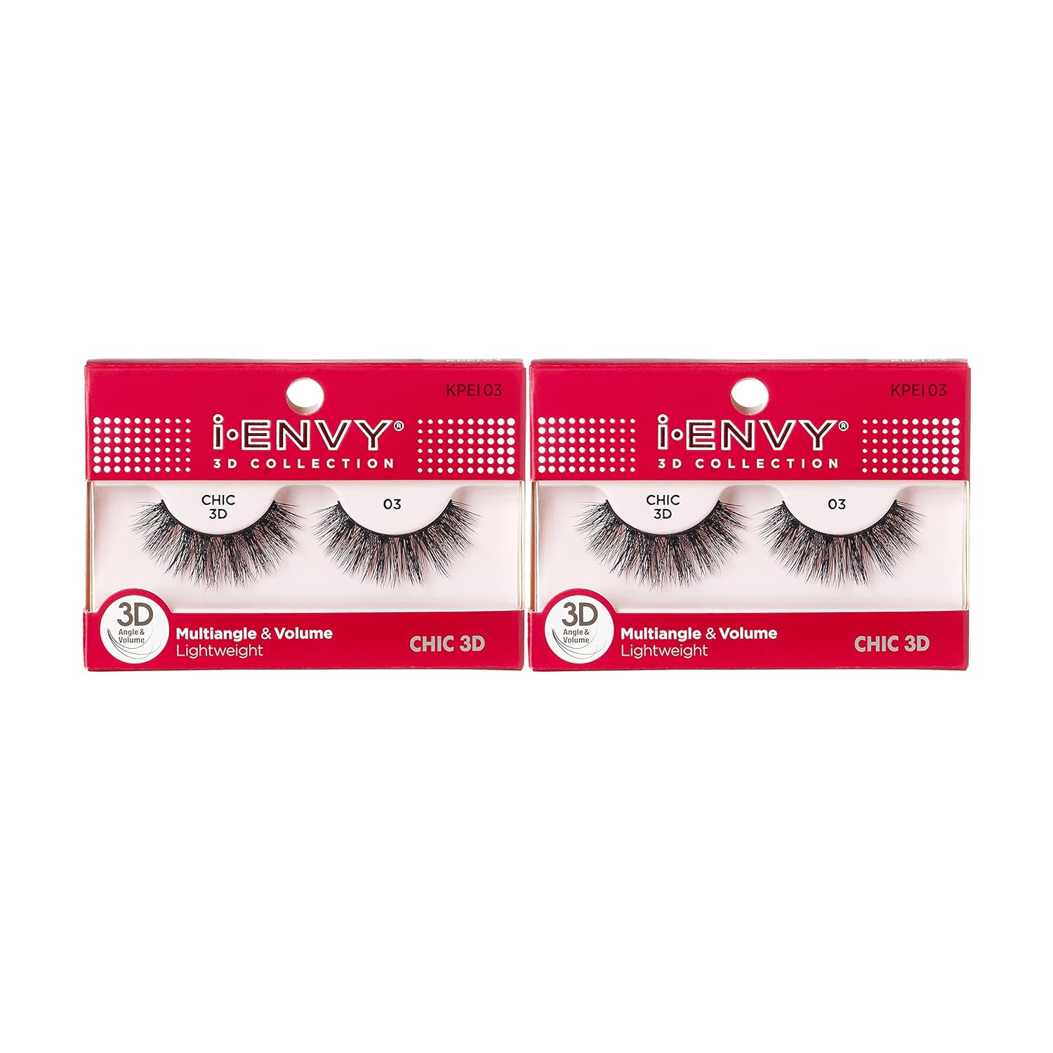 Buy now i-Envy 3D Glam Collection Multi-angle & Volume (2 PACK, KPEI14) 1 Count (Pack of 2) KPEI3 at indiglob india