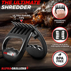 Alpha Grillers Meat Shredder Claws BBQ Pulled Pork Bear Claws for Shredding