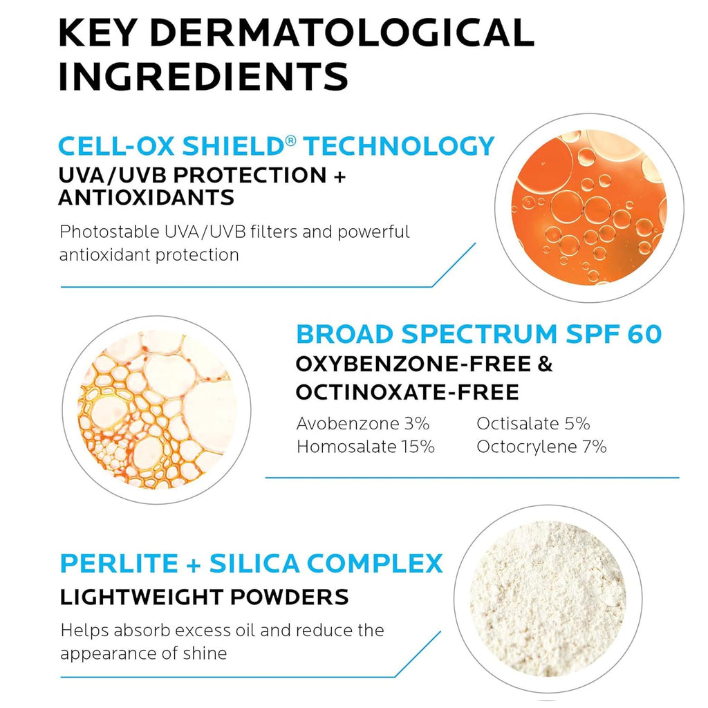 Buy now La Roche-Posay Anthelios Clear Skin Sunscreen Dry Touch SPF 60, Oil Free Sunscreen For Face, Oil Absorbing, Broad Spectrum SPF + Antioxidants, Non-Greasy, Oxybenzone Free, Travel Size at indiglob india