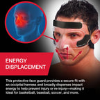 Buy now MUELLER Sports Medicine Face Mask for Men & Women, Adjustable Clear Face Guard, Nose & Cheek Protection for Basketball & Cosmetic Procedures, Shatterproof with Foam Padding, One Size at indiglob india