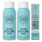BASE LABORATORIES Piercing Aftercare Spray 4 oz, Saline Spray for Piercings | Ear Piercing Cleaner, Nose Piercing Spray, Saline Solution, Keloid Bump, Navel Care, Wound Wash, Belly Button Soak