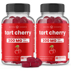 Tart Cherry Gummies with Celery Seed – Potent 10:1 Tart Cherry Extract for Uric Acid Support, Joint Health, Muscle Recovery & Sleep – Vegan Gummies – 120 Count – Third Party Lab Tested, Vegan, Non-GMO