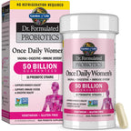 Garden of Life Once Daily Dr. Formulated Probiotics for Women 50 Billion CFU 16 Probiotic Strains with Organic Prebiotics for Digestive, Vaginal & Immune Health, Dairy Free, Shelf Stable 30 Capsules