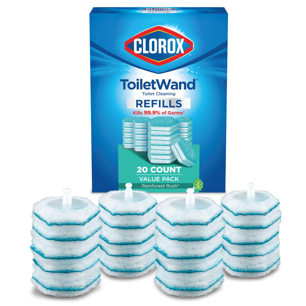 Buy now Clorox ToiletWand Toilet Cleaner Refills, Toilet brush, Rainforest Rush, 20 Count at indiglob india