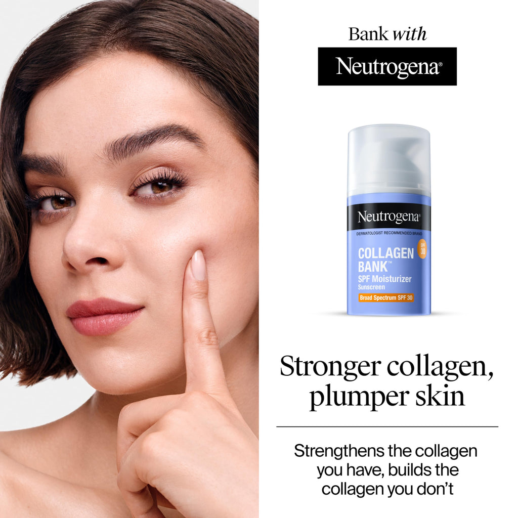 Buy now Neutrogena Collagen Bank Face Moisturizer with SPF 30 Sunscreen, Larger Size Anti-Aging Face & Neck Collagen Cream, Micro-Peptide, Support & Defend SkinÆ’??s Natural Collagen, 2.7 fl oz at indiglob india