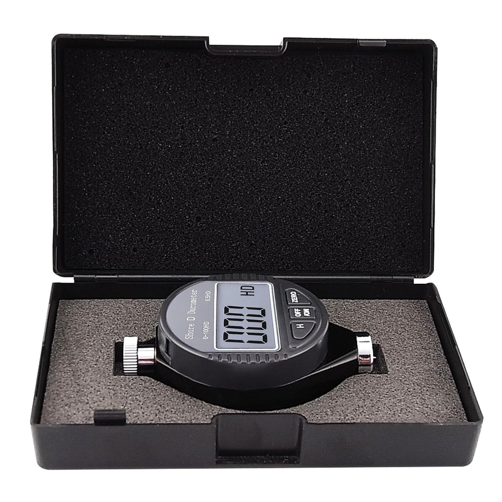 Buy now Digital Hardness Tester Portable 0-100HD Shore D Hardness Tester with Large LCD Display Digital Durometer Scale for Rubber, Tire, Plastic, Thermal Plastic, Flooring, and Bowling Ball at indiglob india