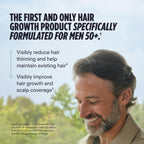 Nutrafol Men 50+ Hair Growth Supplements, Age 50+, 1-Month Bottle | #1 Dermatologist-Recommended Hair Growth Supplement Brand, Clinically Tested for Visibly Thicker Hair and Scalp Coverage