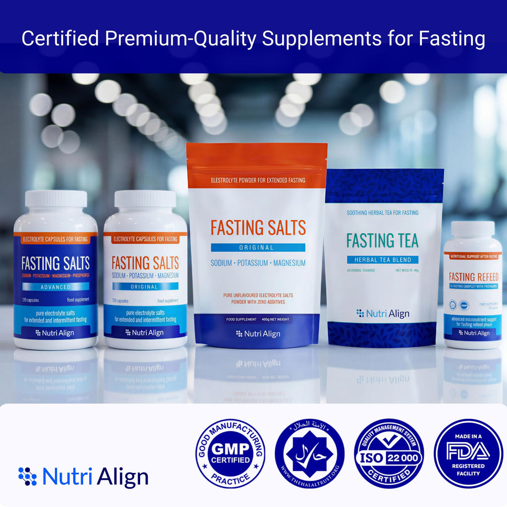 Nutri-Align Fasting Salts Electrolytes Powder | 400g Sodium Potassium Magnesium Electrolytes | Pure Unflavoured Electrolytes for Extended and Intermittent Fasting | Sugar Free & Filler Free