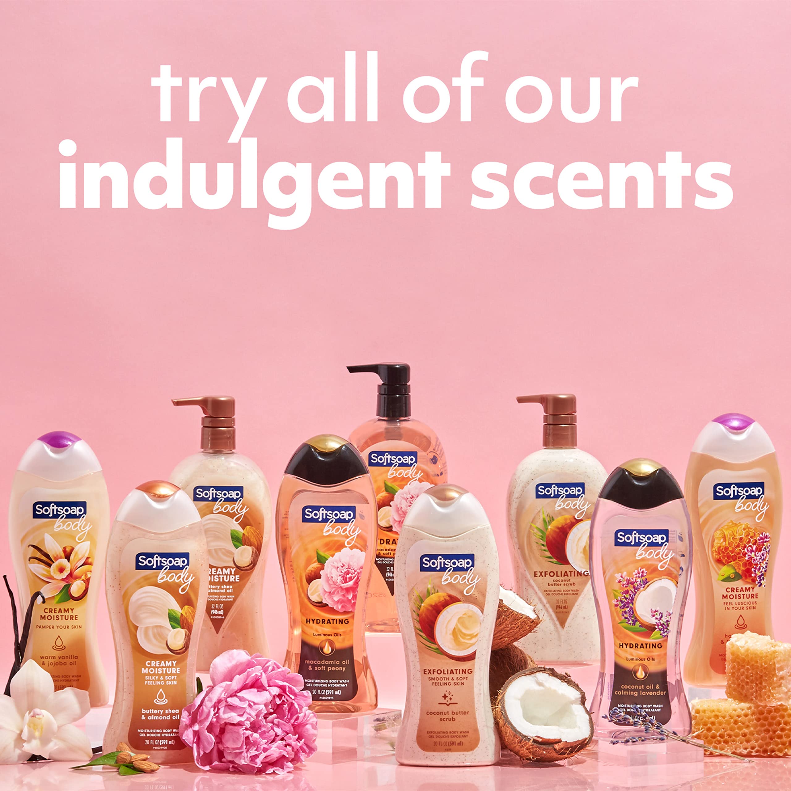 Buy now Softsoap Body Wash Exfoliating Scrub, Coconut Butter Scent, 20 oz Bottle at indiglob india