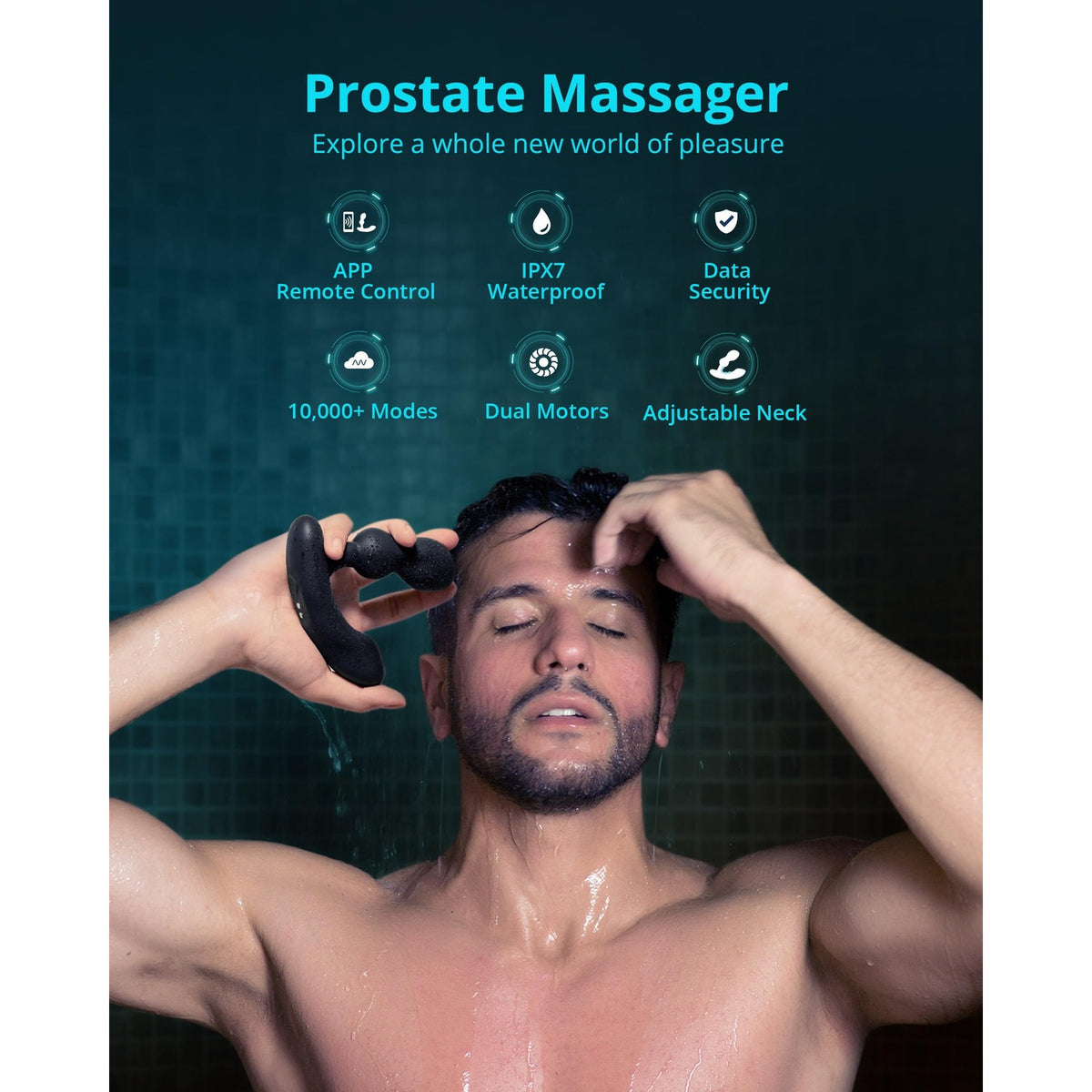 LOVENSE Edge 2 Prostate Massager Vibrating Butt Plug, Remote Anal Vibrator