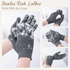 12 Pcs Exfoliating Gloves, Exfoliating Body Scrubber Exfoliator, Korean Exfoliating Mitt, Dead Skin Remover, Exfoliate Bath Shower Gloves, Moroccan Hand Body Scrub Mitt, Loofah Wash Cloth Washcloth | exfoliating