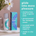 plusOne Menopause Lube – Water-Based Lubricant with Organic Aloe, 2 fl oz