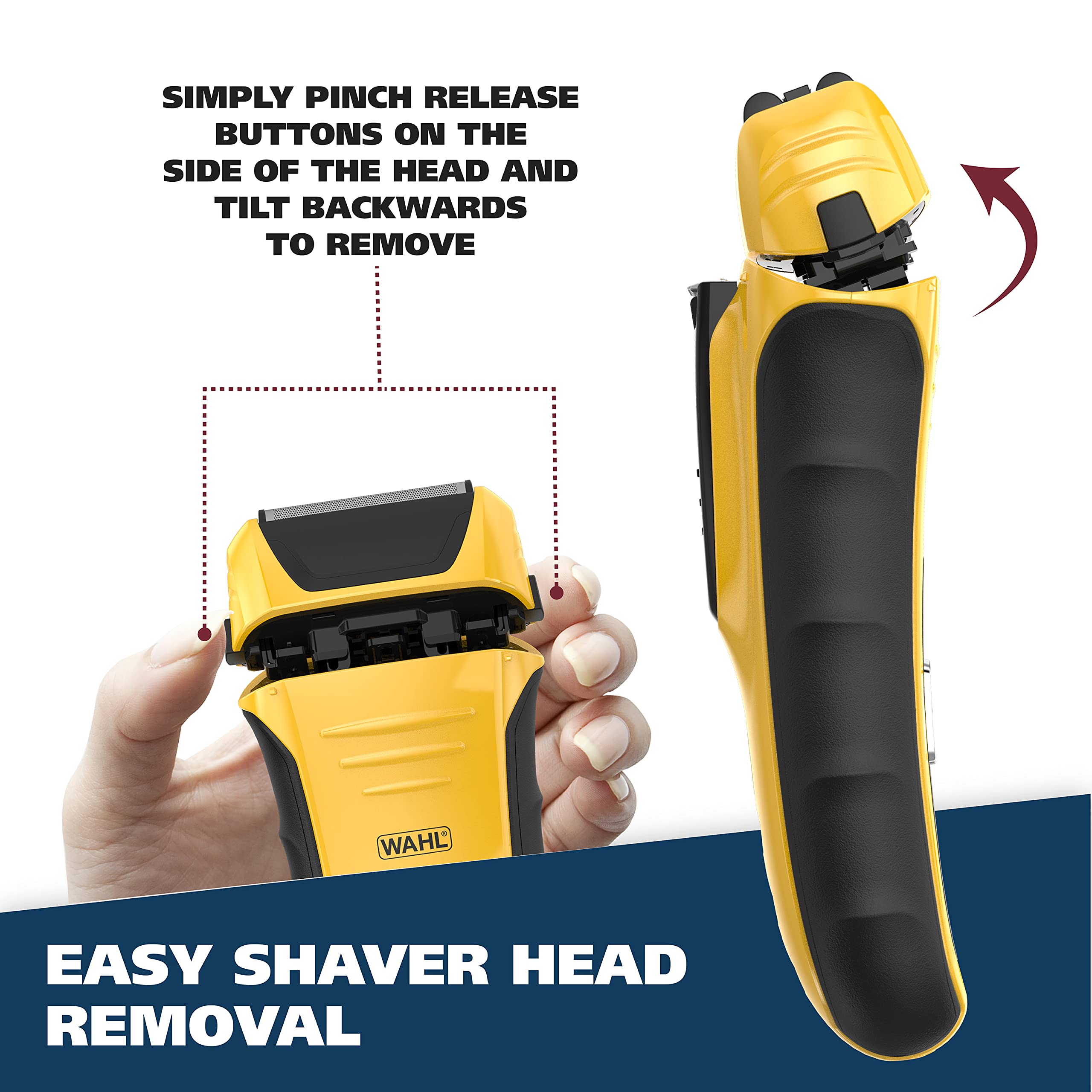 Buy now Wahl Lifeproof Lithium Ion Foil Shaver Æ’?? Waterproof Rechargeable Electric Razor with Precision Trimmer for MenÆ’??s Beard Shaving, Trimming, & Grooming with Quick Charge Æ’?? Model 7061-100 at indiglob india