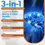 Organic Sunflower Lecithin 1200mg, Brain & Nervous System Support, 100CT
