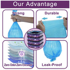 4 Pack Cat Litter Refills Bags Jumbo 28FT Cartridge Odor Control