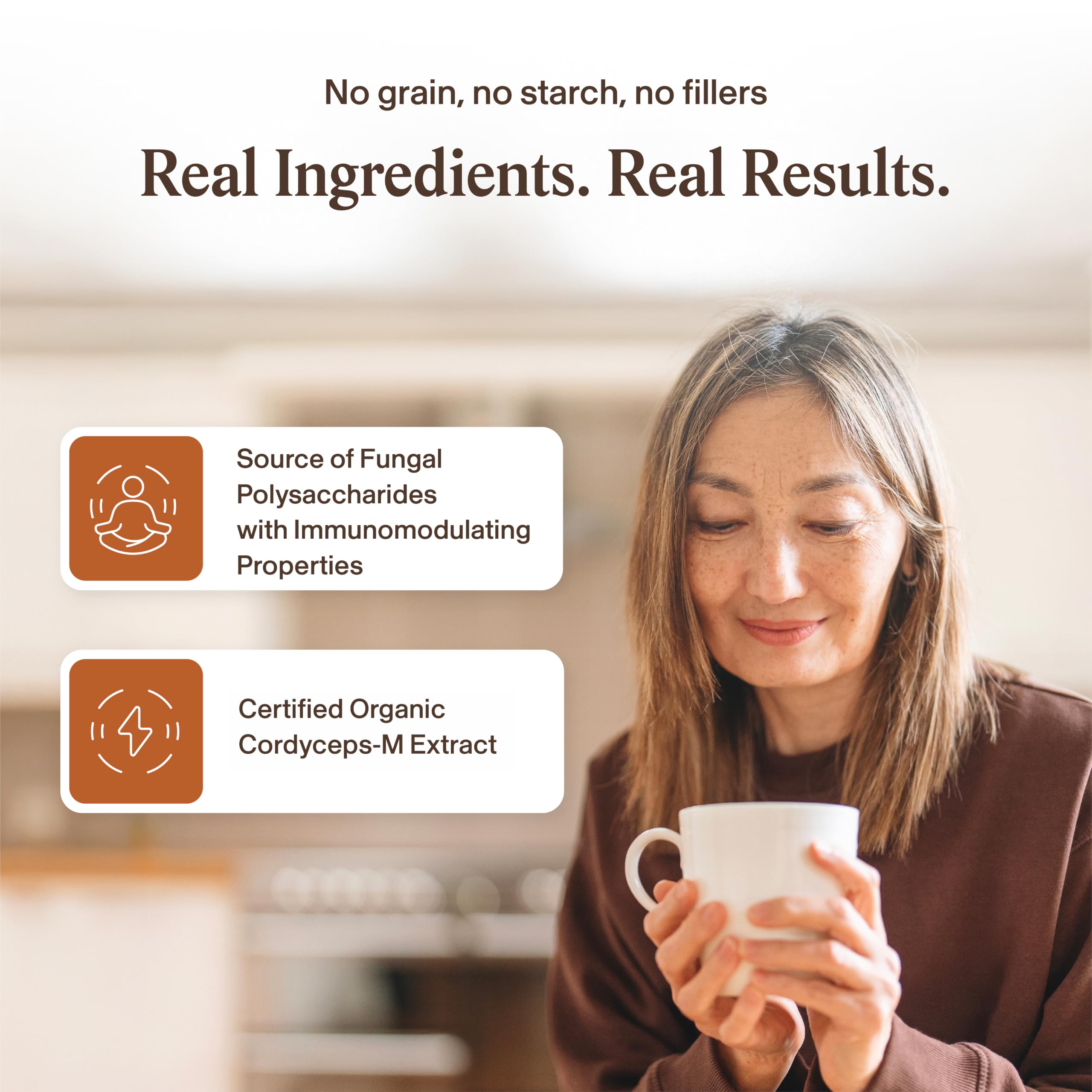Real Mushrooms Organic Cordyceps Capsules for Energy & Performance, 300ct | Energy and Performance Support, Organic Cordyceps with Verified Beta Glucans, Vegan, Non-GMO, Mushroom Supplement