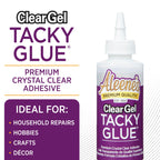 Aleene's Clear Gel Tacky Glue, Dries Clear, 4 fl oz