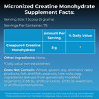 MYOXCIENCE Micronized Creavitalis Creatine | The World’s Purest Micronized Form of Creatine Monohydrate | Supports Muscle Performance, Lean Body Mass, & Cognition | 75 Servings