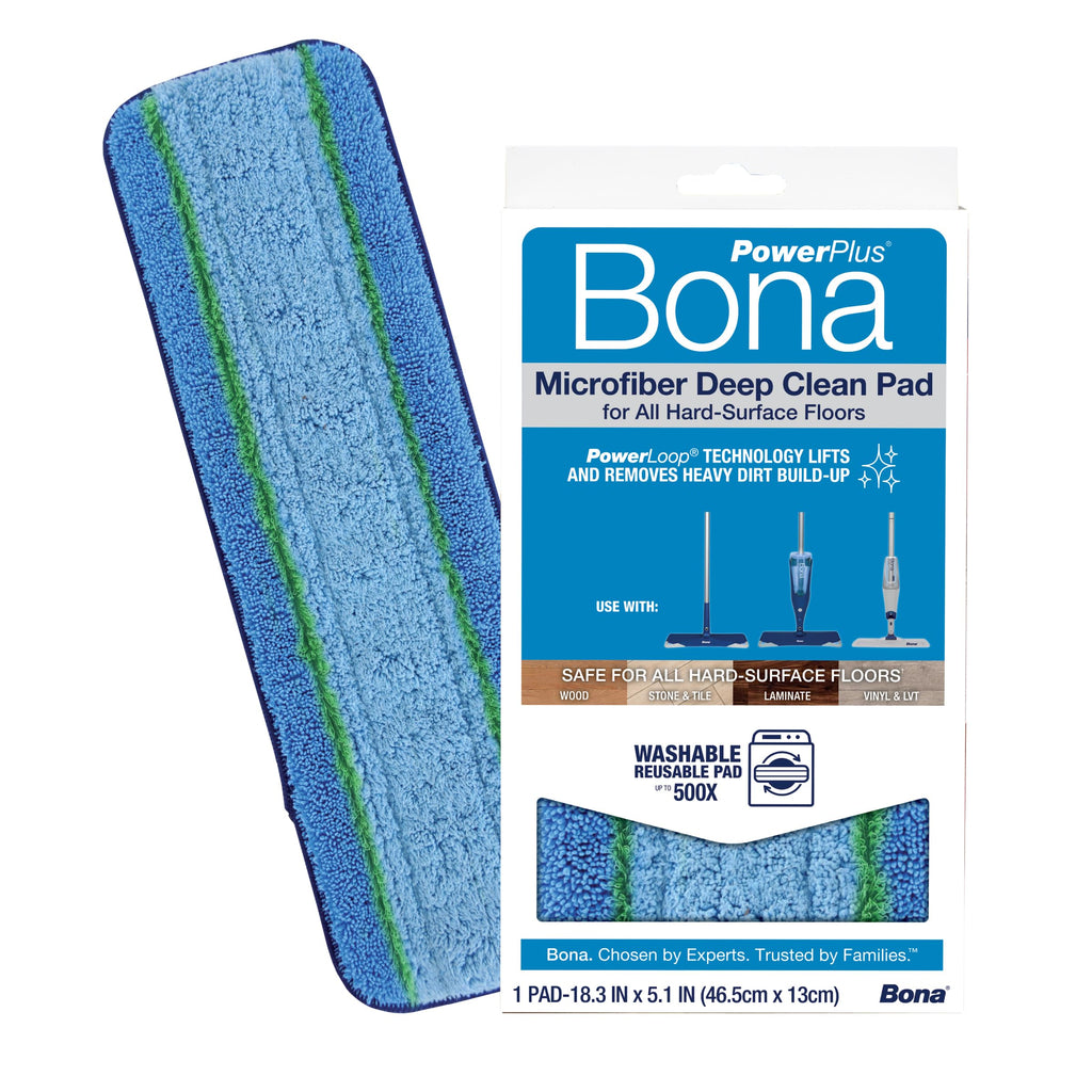 Buy now Bona Mop Microfiber Deep Cleaning Pad for Hardwood & Hard Surface Floors - 1-Pack - For Use With Bona Mops - Dual Zone Cleaning at indiglob india