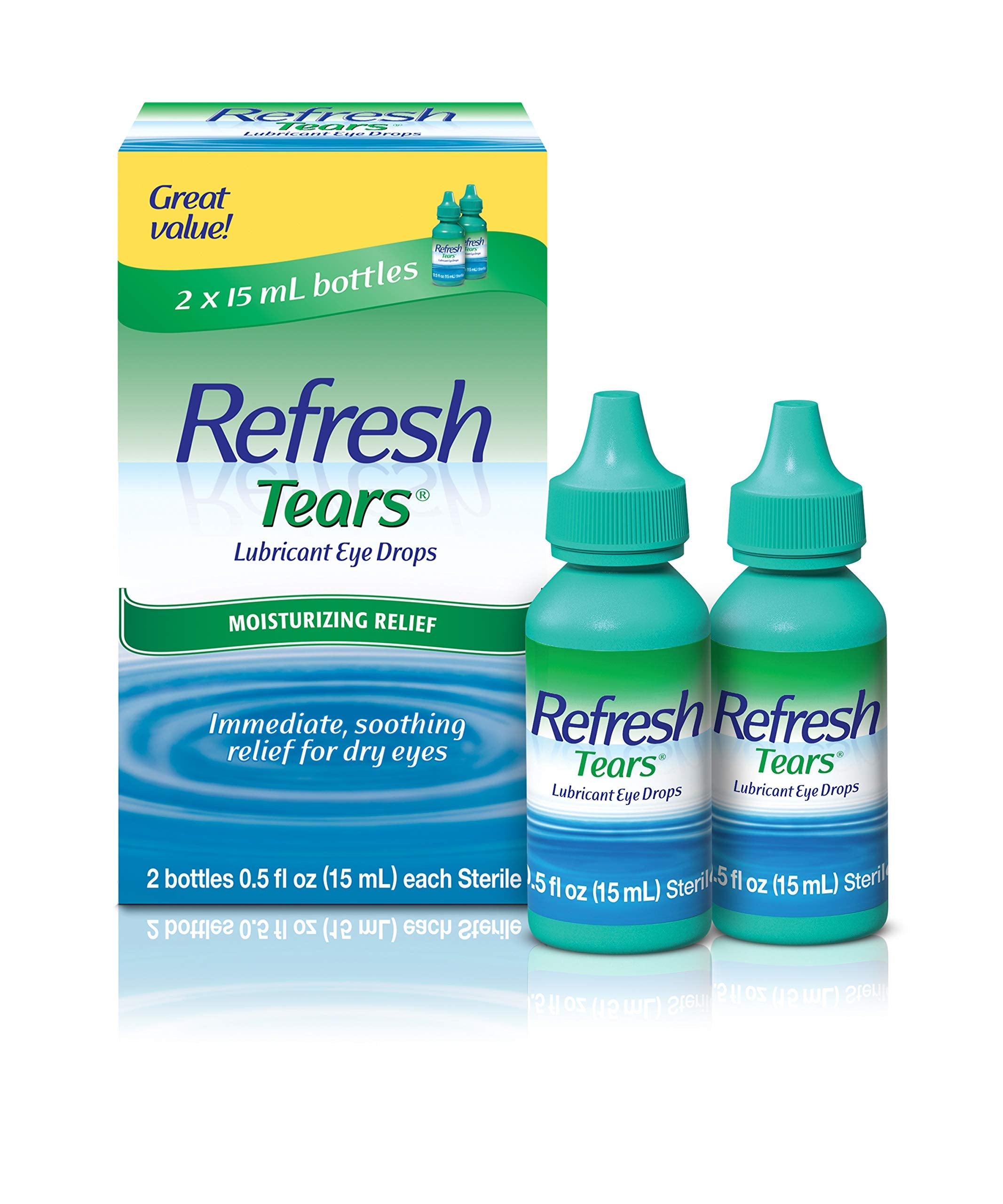 Buy now Refresh Tears PF Preservative-Free Artificial Tears Lubricant Eye Drops, 0.33 fl oz (10 mL) Refresh Tears (2 Count) 2 Count (Pack of 1) at indiglob india