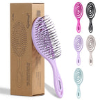Buy now Ninabella Detangle Hair Brush for Women & Men - Does not Pull - Straightening Brushes for Straight & Curly Hair - Unique Spiral Detangling Hairbrush - Green at indiglob india