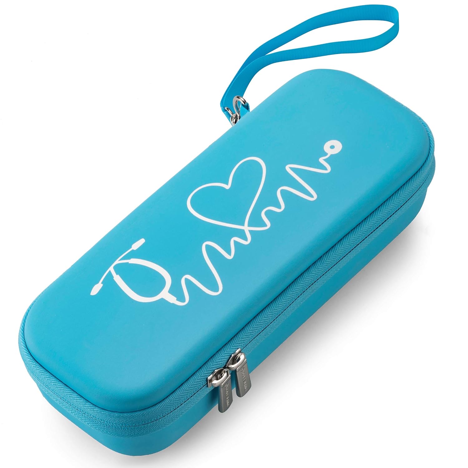 Buy now caseling Stethoscope Case For 3M Littmann Classic III, Lightweight II S.E, Cardiology IV Diagnostic, MDF Acoustica - Hard Case for Medical Tools with Pocket for Nurse Accessories - EVA Nursing Holder Blue - Pu Leather at indiglob india