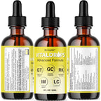 Vital Drops - Official Vital Drops Advanced Formula, VitalDrops Daily Premium Liquid Supplement Support All Natural Multivitamin for Overall Health & Wellness, 1 Bottle for 1 Month