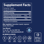 Trace Minerals Magnesium Glycinate Capsules, 120 mg, 90 Count | Chelated for high absorption, Ionic trace minerals, Gentle on stomach, Supports REM cycles