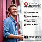 Nootropics Depot KSM-66 Ashwagandha Capsules | 300mg | 180 Count | Withania somnifera Extract | Ayurvedic Herb | Adaptogen Supplement | Stress + Promote Relaxation* | Energy, Memory + Focus*
