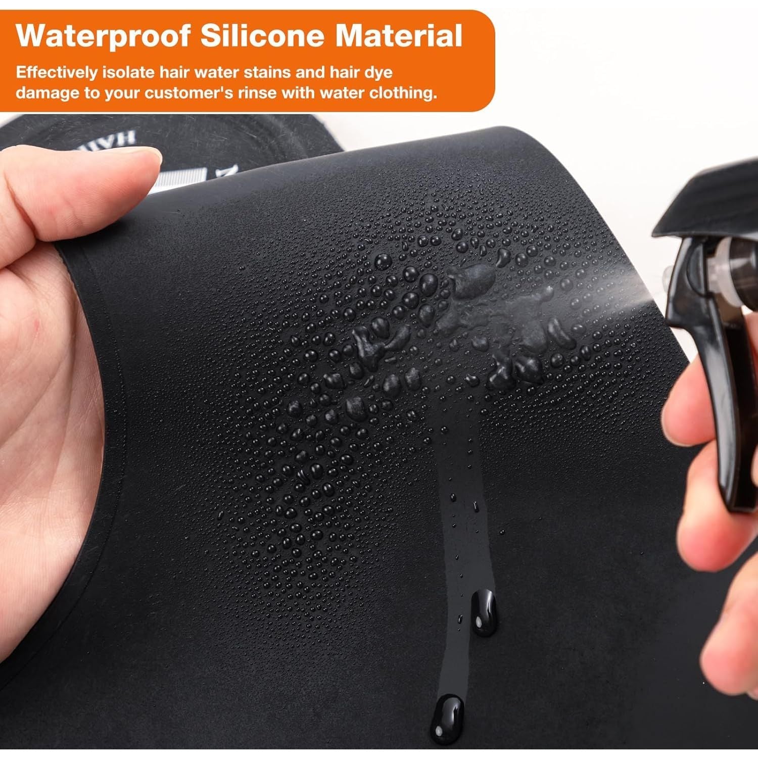 Buy now Noverlife Hair Cutting Collar, Waterproof Silicone Hair Dye Collar, Barber Hair Cutting Pad Haircut Neck Wrap for Salon at indiglob india