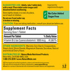 Nature Made Vitamin B12 1000 mcg Fast Dissolve Tablets, 150 Tablets | Easy to Take Vitamin B12 Sublingual Tablets for Energy Metabolism Support for Men and Women, Sugar Free, 150 Day Supply